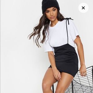 Black Mini Overall Skirt